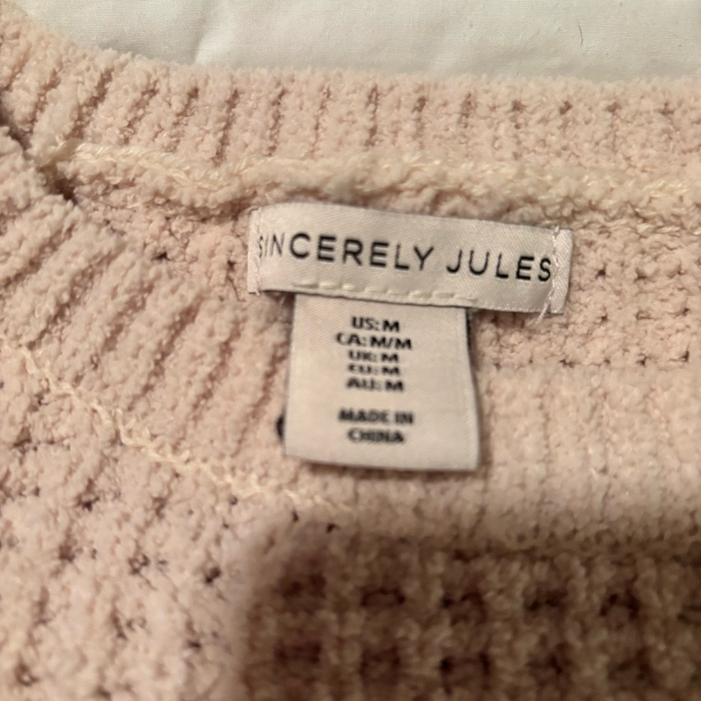 Sincerely Jules Cream Crew Neck Sweater